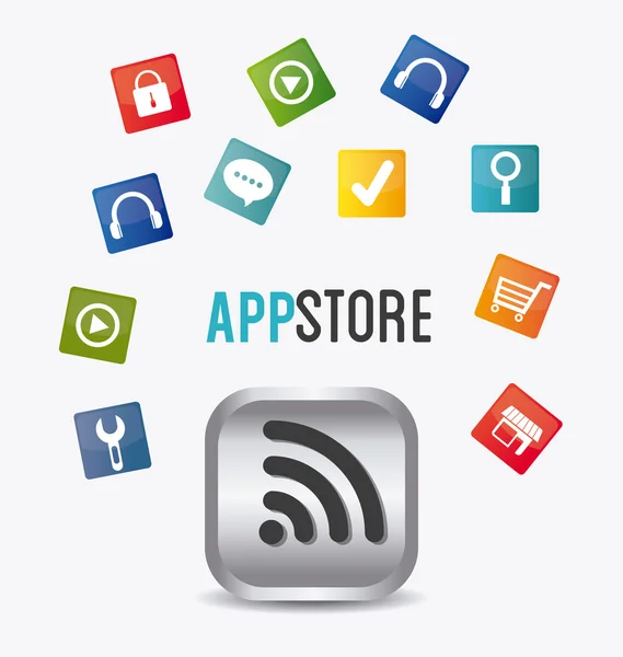 App store digital ontwerp — Stockvector