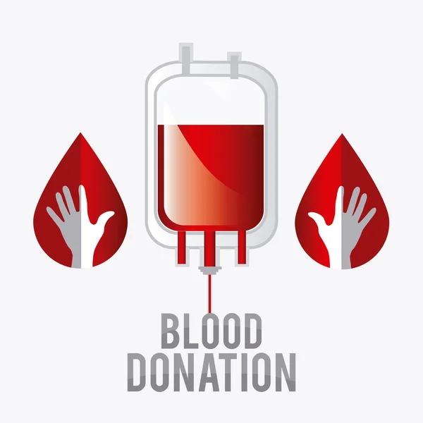 Blood donation design. — Stock Vector