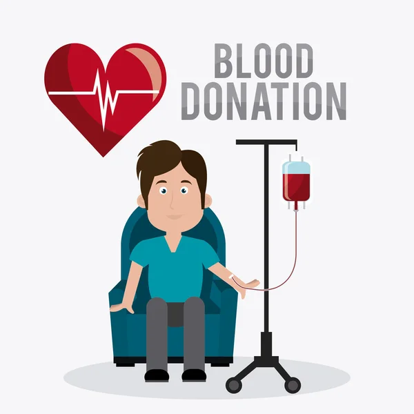 Diseño de donación de sangre . — Vector de stock