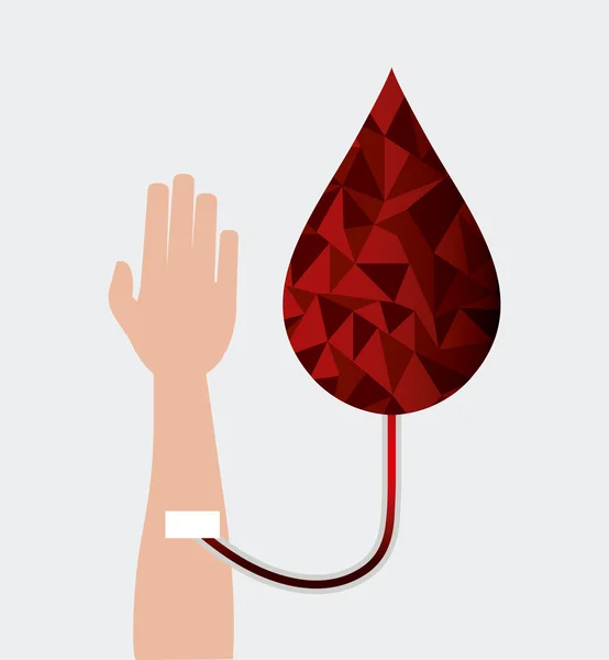 Blood donation design. — Stock Vector