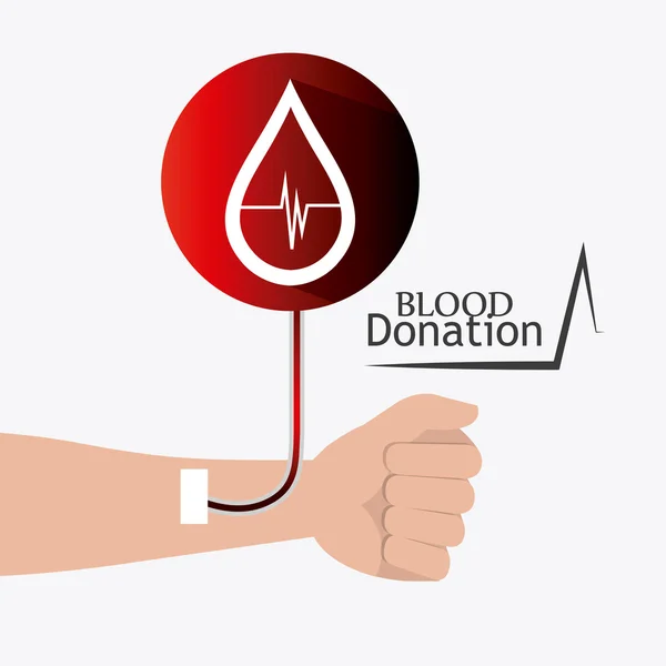 Modèle de don de sang . — Image vectorielle