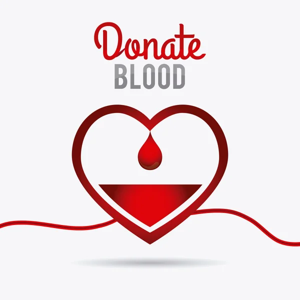 Diseño de donación de sangre . — Vector de stock