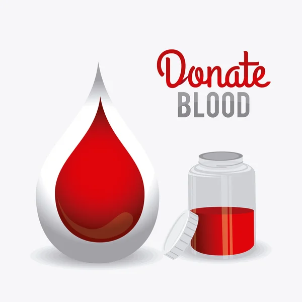 Blood donation design. — Stock Vector