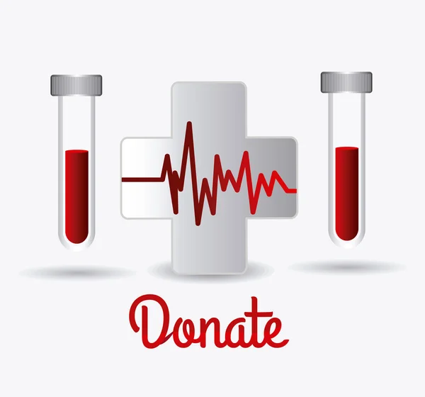 Blood donation design. — Stock Vector