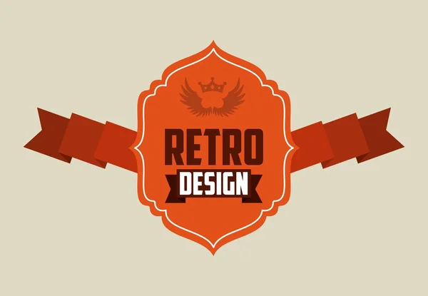 Retro stuha — Stockový vektor