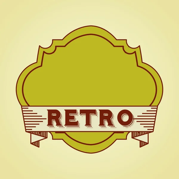 Retro stuha — Stockový vektor