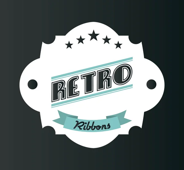 Retro ribbon — Stock Vector