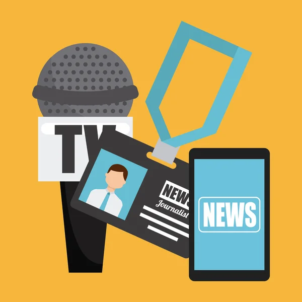 News breaking — Stock Vector