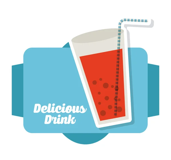 Läcker drink visuella — Stock vektor