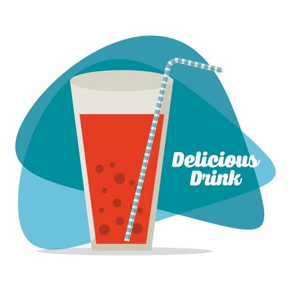 Delicious drink design — Stock Vector