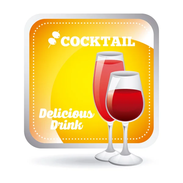 Delicious drink design — Stock Vector