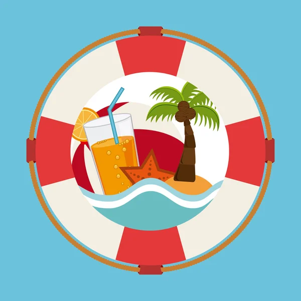 Summer vacation design — Stock Vector