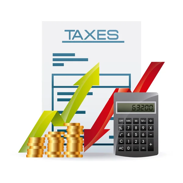 税金の概念設計 — ストックベクタ