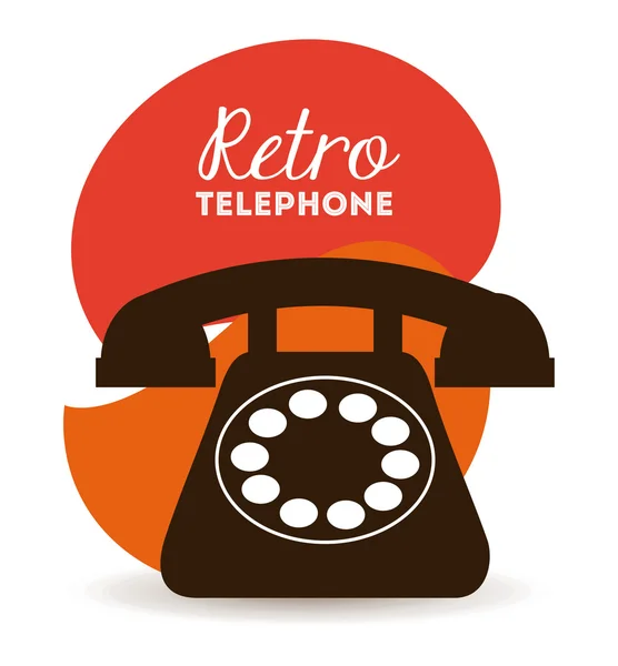 Design de telefone retro — Vetor de Stock