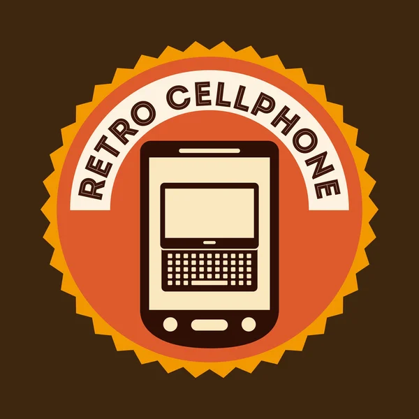 Retro telefon design — Stock vektor
