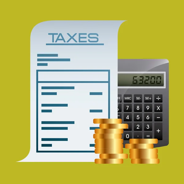 Taxes concept design — Stock Vector