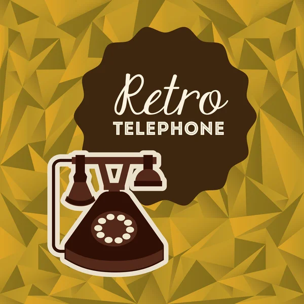 Design del telefono retrò — Vettoriale Stock