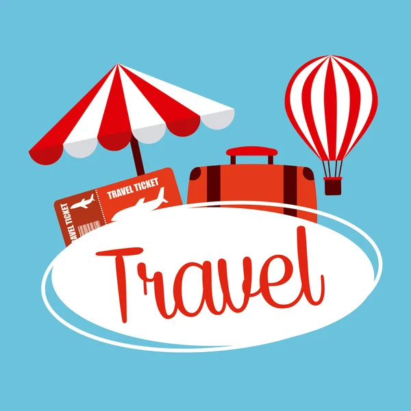 Travel vacations design — Stock Vector