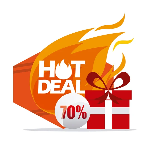 Hot deals visuele — Stockvector