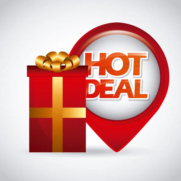 Hot deals visuele — Stockvector