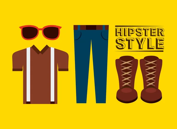 Estilo de vida hipster — Vector de stock