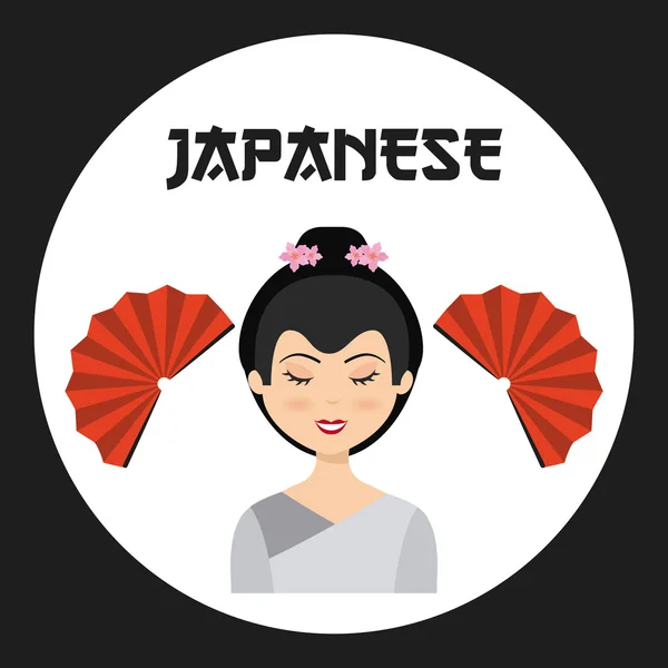 Japanische Ikone — Stockvektor