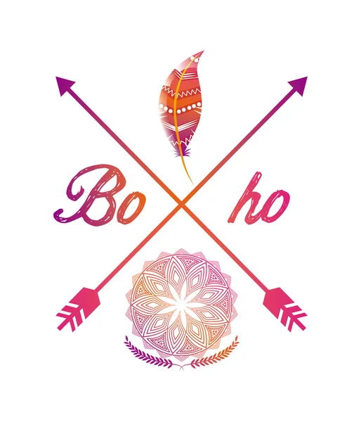 Estilo boho — Vector de stock