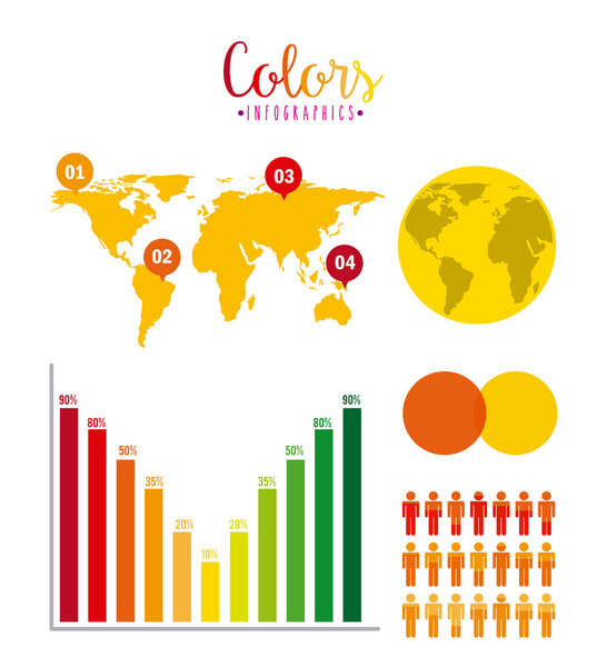 colors infographics