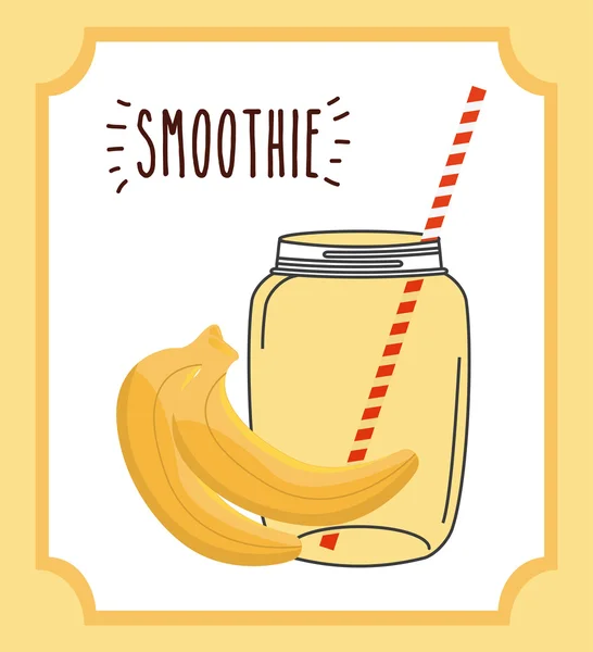 Conception de fruits Smoothie — Image vectorielle