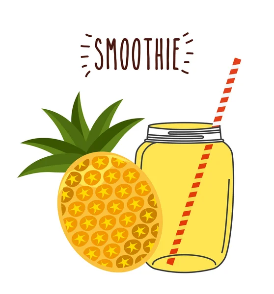 Conception de fruits Smoothie — Image vectorielle