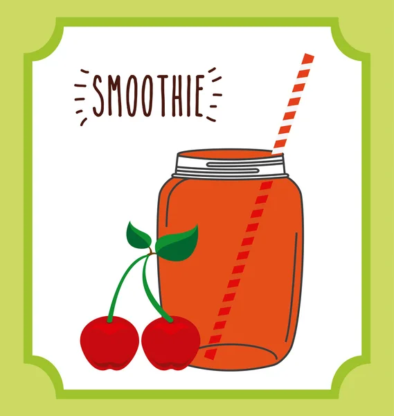 Conception de fruits Smoothie — Image vectorielle