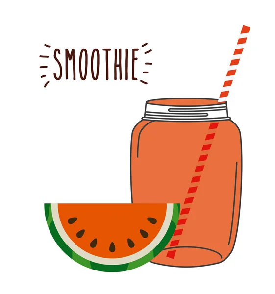 Smoothie fruit design — Stock Vector