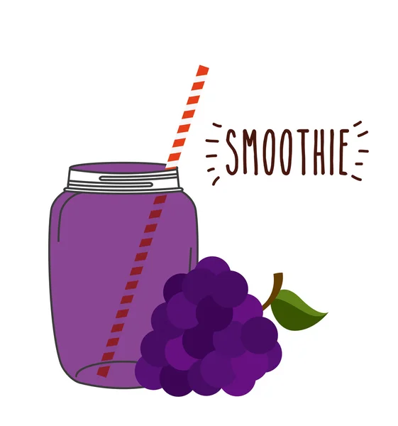 Conception de fruits Smoothie — Image vectorielle