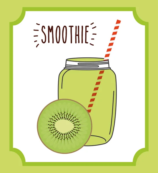 Smoothie-Fruchtdesign — Stockvektor