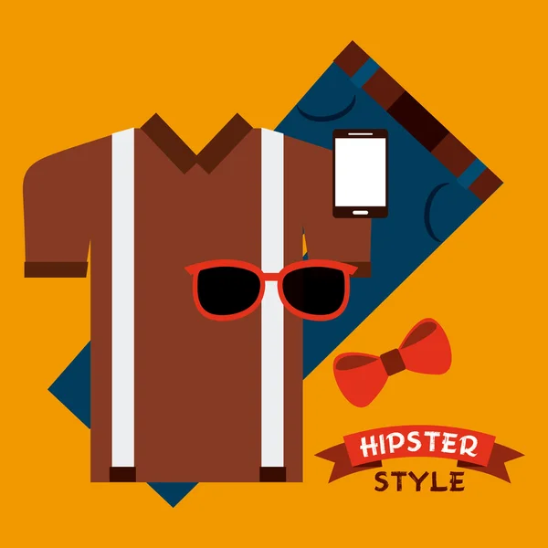 Hipster στυλ έννοια — Διανυσματικό Αρχείο