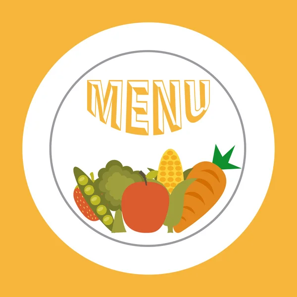 Delicioso diseño de alimentos — Vector de stock