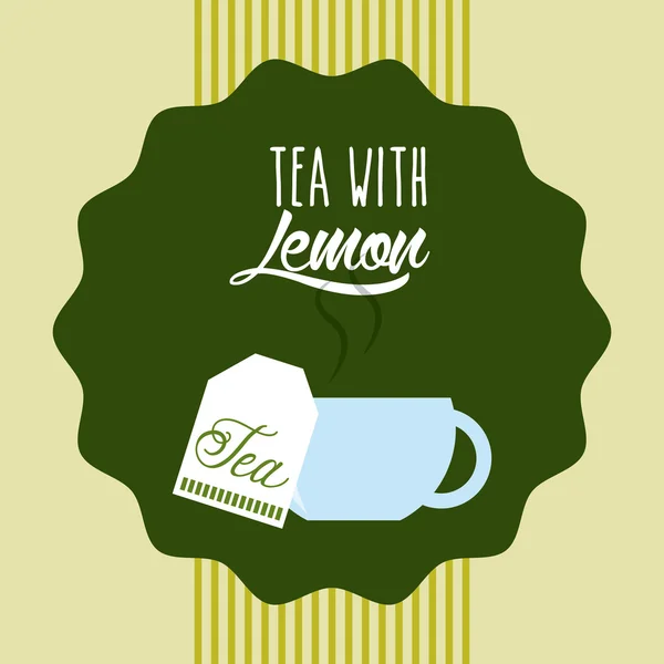 Tea Time diseño — Archivo Imágenes Vectoriales