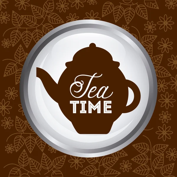 Tea time visual — Stock Vector