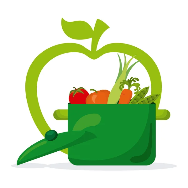 Färska grönsaker design — Stock vektor