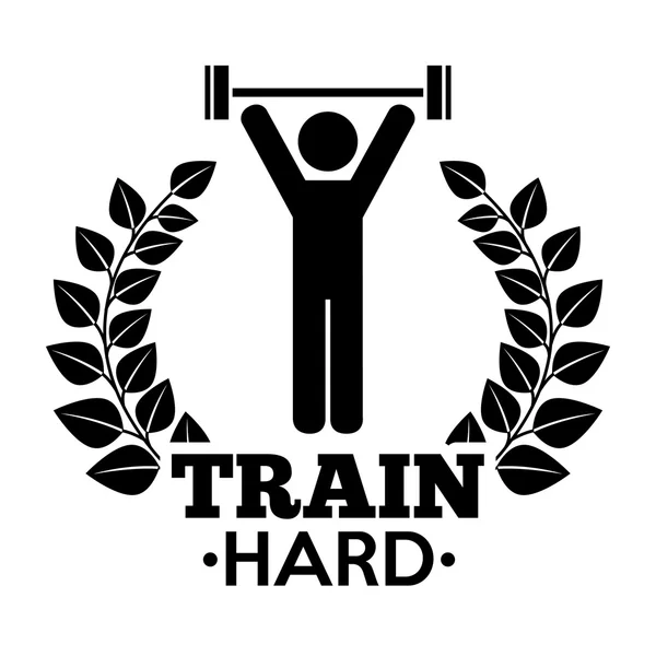 Train hard — Stock Vector