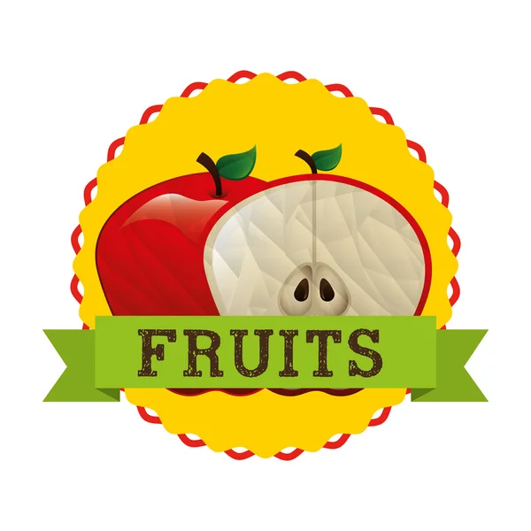 Delizioso design di frutta — Vettoriale Stock