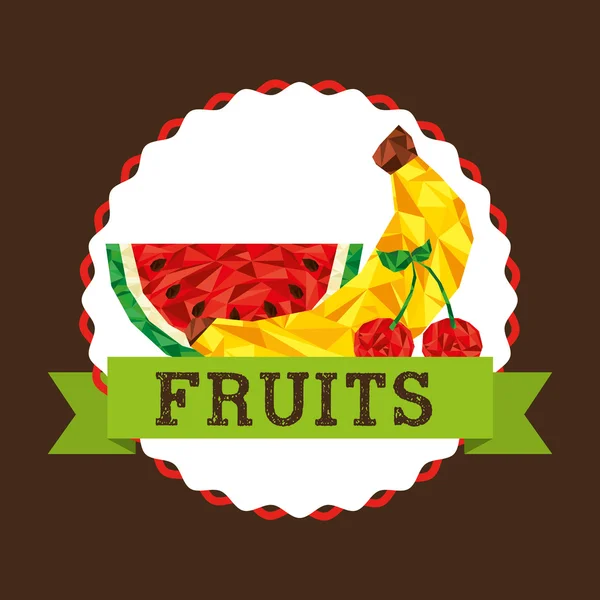 Délicieux design de fruits — Image vectorielle