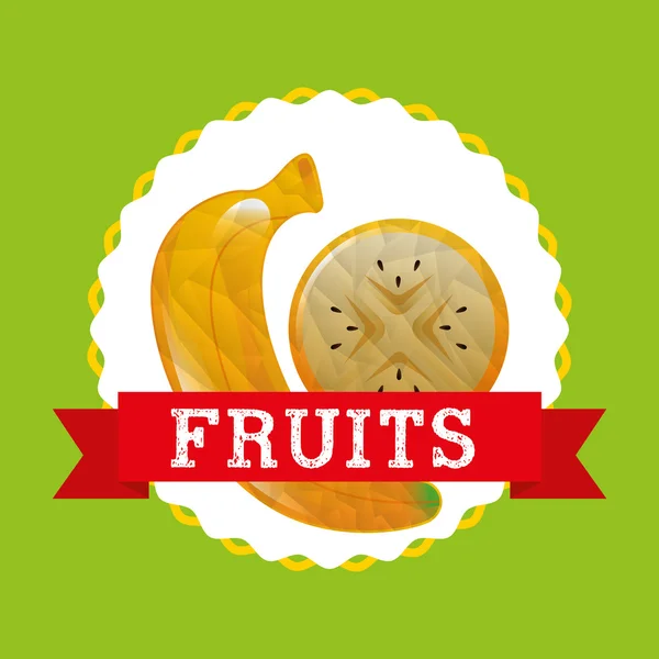 Delicioso design de frutas —  Vetores de Stock