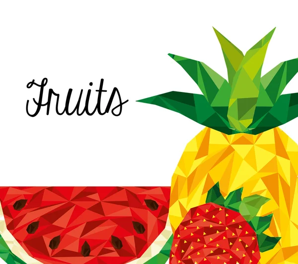 Σχεδιασμός νόστιμα φρούτα — Διανυσματικό Αρχείο