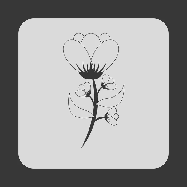 Design de ícone de flor —  Vetores de Stock