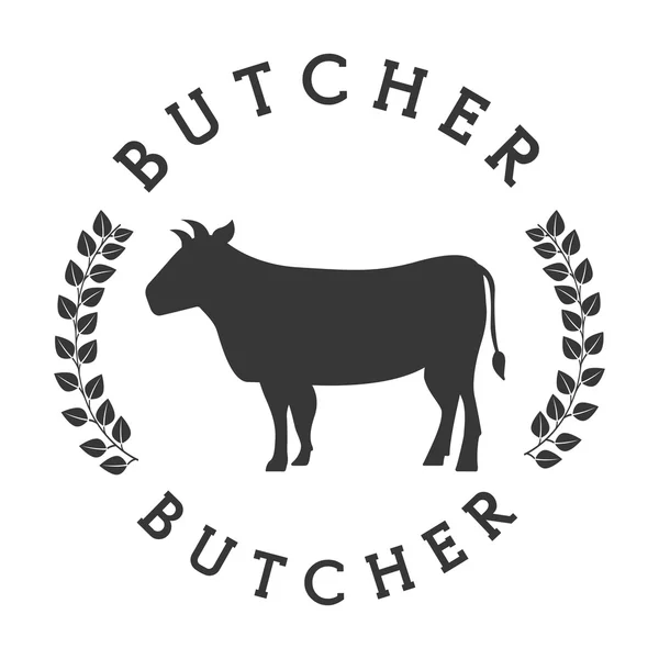 Seal butcher  design — Stock Vector