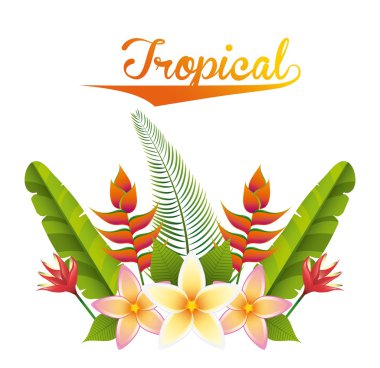 Tropikal doğa tasarım