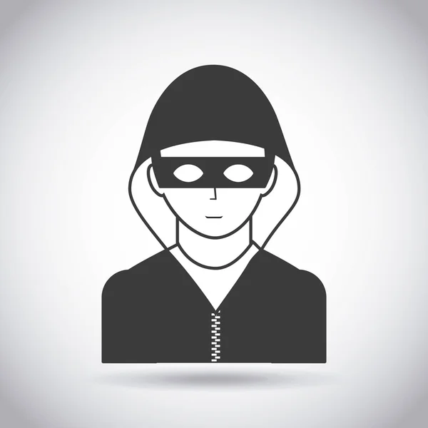 Diseño de seguridad cibernética — Vector de stock