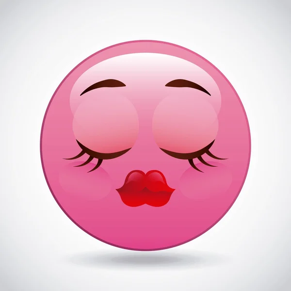 Cartoon emoticon design — Vettoriale Stock