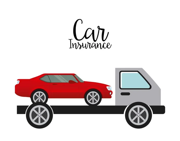 Diseño de seguro de coche — Vector de stock